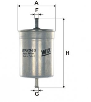 WF8040 Фільтр паливний WIX FILTERS підбір по vin на Brocar