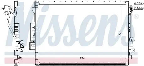 940137 Конденсер кондиціонера NISSENS підбір по vin на Brocar