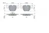 0986494028 Колодки тормозные (передние) BMW 5 (E39)/7 (E38)/X5 (E53) 94-07 BOSCH підбір по vin на Brocar