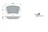 0986494053 Колодки тормозные (задние) Audi A3/A4/A6/TT/Skoda Octavia/SuperB/VW Caddy/Golf/Passat B6/Touran 03- BOSCH підбір по vin на Brocar