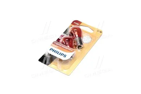 12496NAB2 Лампа накалу PY21W 12V 21W BAU15s 2шт blister (вир-во Philips) PHILIPS підбір по vin на Brocar