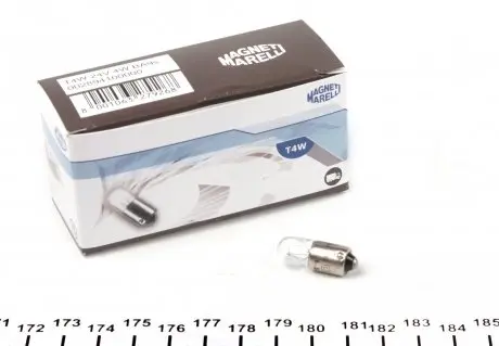 002894100000 Автолампа Magneti Marelli 002894100000 T4W BA9s 4 W прозрачная MAGNETI MARELLI подбор по vin на Brocar