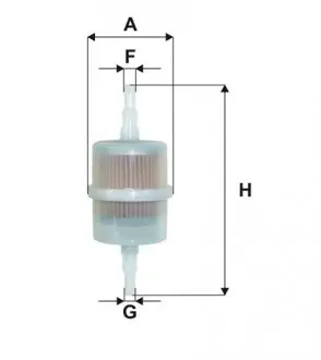 WF8127 Фильтр топл. универс. диам. 6-8мм WF8127/PS822 (пр-во WIX-Filtron) WIX FILTERS подбор по vin на Brocar