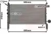 37002023 Радиатор охлаждения двигателя ASTRA F 1.4/1.6 LONG PIN (Van Wezel) VAN WEZEL підбір по vin на Brocar