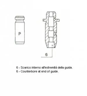 012512 Направляющая клапана EX NISSAN 1,3-2,0 5,5x9,51x40 (пр-во Metelli) METELLI подбор по vin на Brocar