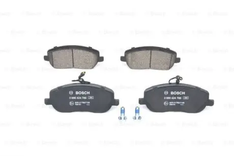 0986424789 Колодки гальмівні (передні) Citroen C8 02-/Jumpy/Fiat Scudo/Peugeot Expert 95-06/807 02- (+датчики) BOSCH підбір по vin на Brocar