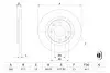 0986478847 Диск тормозной (передний) Citroen Berlingo/Peugeot Partner 96- (266x13) BOSCH підбір по vin на Brocar