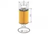 F026407158 Фильтр масляный BMW 5 (F10/F07/G30/F90) 10- (N63/S63) BOSCH підбір по vin на Brocar