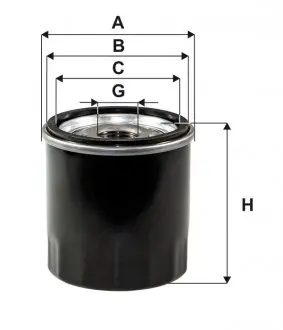 WL7131 Фільтр масляний TOYOTA (вир-во WIX-Filtron) WL7131/OP572 WIX FILTERS підбір по vin на Brocar