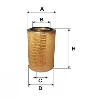 46741E Фільтр повітря WIX FILTERS підбір по vin на Brocar