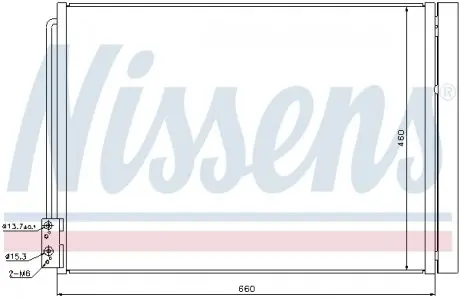 940110 Конденсер кондиціонера NISSENS підбір по vin на Brocar