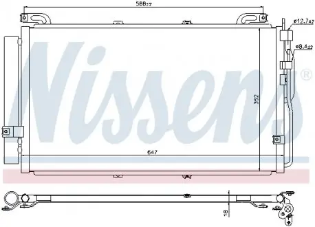 94644 Конденсер кондиціонера NISSENS підбір по vin на Brocar