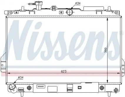 67480 Радіатор охолоджування NISSENS підбір по vin на Brocar