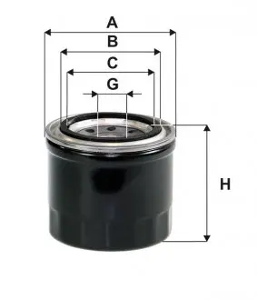 WL7085 Фільтр масляний Matiz (вир-во WIX-Filtron) WL7085/OP539 WIX FILTERS підбір по vin на Brocar