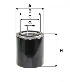 WL7164 Фільтр масляний MAZDA (вир-во WIX-Filtron) WL7164/OP597 WIX FILTERS підбір по vin на Brocar