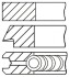 0810380600 Кольца поршневые PSA 78.9 (1.5/1.5/3) 1.6I TU5JP (пр-во GOETZE) GOETZE підбір по vin на Brocar