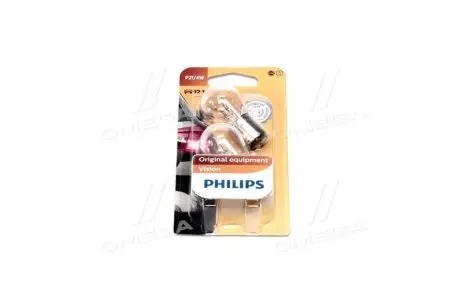 12594B2 Автолампа Philips 12594B2 Vision P21/4W BAZ15d 4 W 21 W прозрачная PHILIPS підбір по vin на Brocar