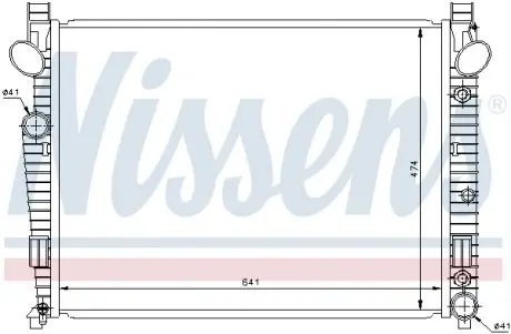62772 Радіатор охолоджування NISSENS підбір по vin на Brocar