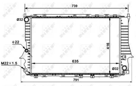 51318 Радіатор NRF підбір по vin на Brocar