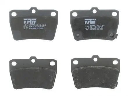 GDB3279 Колодка торм. диск. CHERY TIGGO, TOYOTA RAV 4 задн. (пр-во TRW) TRW подбор по vin на Brocar