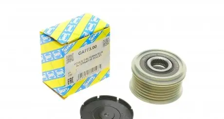 GA77300 Шкив генератора Mitsubishi Lancer VIII/Outlander II/III 1.8/2.0 06- (54.9x37.4) SNR NTN подбор по vin на Brocar