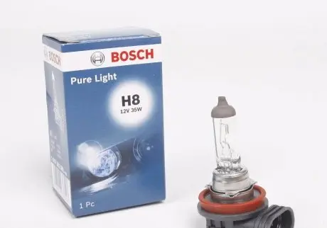 1987302081 Автолампа H8 12V 35W PGJ19-1 Pure Light BOSCH підбір по vin на Brocar