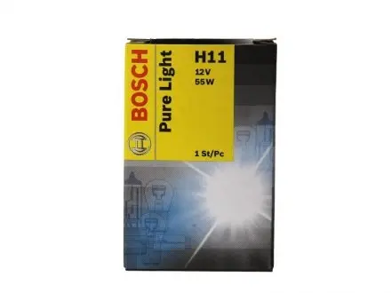 1987302084 Автолампа H11 12V 55W PGJ19-2 Pure Light BOSCH підбір по vin на Brocar