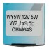 CBM64S Автолампа Champion cbm64s WY5W W2,1x9,5d 5 W оранжевая CHAMPION підбір по vin на Brocar