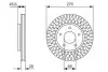 Диск тормозной (передний) Mitsubishi Lancer 08- (275.7x26) 0 986 479 783
