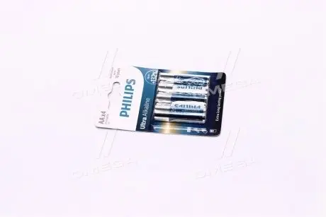 LR6E4B10 Батарейка LR6/ AA Ultra Alkaline Blister 4шт (пр-во Philips) PHILIPS підбір по vin на Brocar