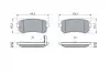 0986494140 Комплект гальмівних колодок (задніх) Hyundai Accent/I20/I30/Ix35/Sonata/Kia Ceed/Rio/Sportage 1.2-3.3 05- BOSCH підбір по vin на Brocar