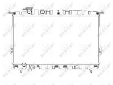 53642 Радиатор охлаждения HYUNDAI SONATA IV (EF) (98-) (пр-во NRF) NRF подбор по vin на Brocar