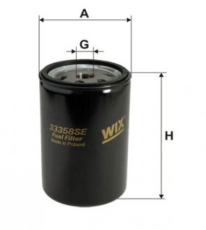 33358SE Фильтр топл. MAN (TRUCK) 33358SE/PP845/2 (пр-во WIX-Filtron) WIX FILTERS подбор по vin на Brocar