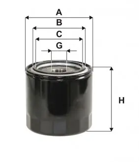 WL7235 Фильтр масляный двигателя WL7235/OP619/2 (пр-во WIX-Filtron) WIX FILTERS підбір по vin на Brocar
