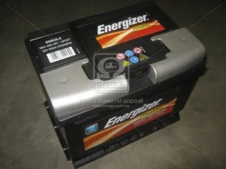 563400061 Аккумулятор 63Ah-12v Energizer Prem.(242х175х190), R,EN610 Energizer підбір по vin на Brocar