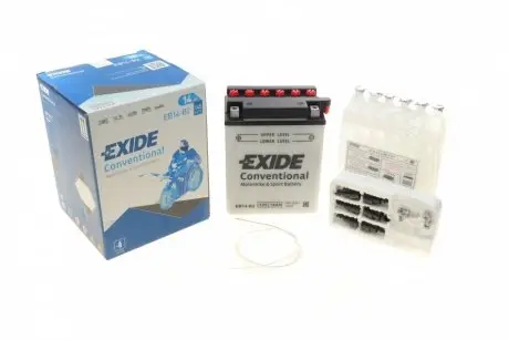 EB14B2 Стартерна батарея (акумулятор) EXIDE підбір по vin на Brocar