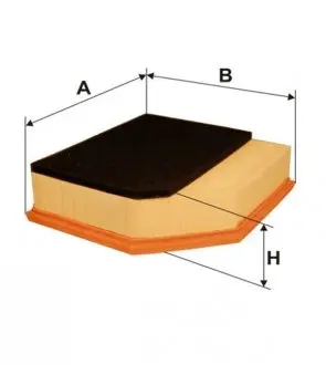 WA9505 Фільтр повітряний WIX FILTERS підбір по vin на Brocar