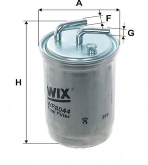 WF8044 Фильтр топл. FORD ESCORT WF8044/PP838/1 (пр-во WIX-Filtron) WIX FILTERS підбір по vin на Brocar