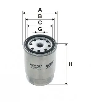 WF8181 Фильтр топл. MAN (TRUCK) WF8181/PP845/1 (пр-во WIX-Filtron) WIX FILTERS подбор по vin на Brocar