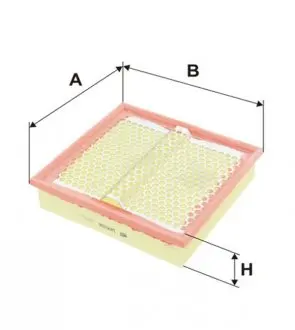 WA6198 Фильтр воздушный MB 124 WA6198/AP034 (пр-во WIX-Filtron UA) WIX FILTERS підбір по vin на Brocar