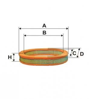 WA6008 Фільтр повітряний WIX FILTERS підбір по vin на Brocar