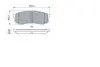 0986424313 Колодки гальмівні (задні) Mitsubishi Pajero IV 06-/Toyota Land Cruiser 84- BOSCH підбір по vin на Brocar