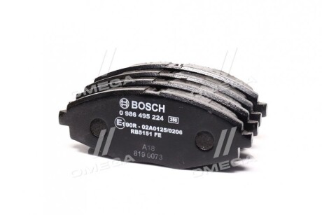 0986495224 Колодка торм. DAEWOO LANOS 1.5, MATIZ передн. (пр-во Bosch) BOSCH подбор по vin на Brocar