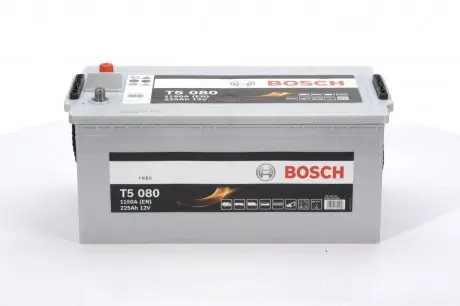 0092T50800 Аккумуляторная батарея 225Ah/1150A (518x274x242/+L/B00) BOSCH подбор по vin на Brocar