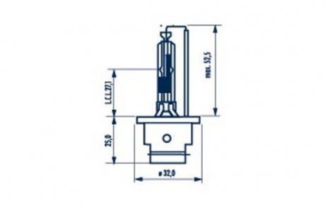 84006 Лампа ксенонова D2R XENON 85В, 35Вт, PK32d-2 (пр-во NARVA) NARVA підбір по vin на Brocar