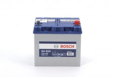 0092S40240 Акумулятор BOSCH 12В 60Ah/540А S4 (R+) BOSCH підбір по vin на Brocar