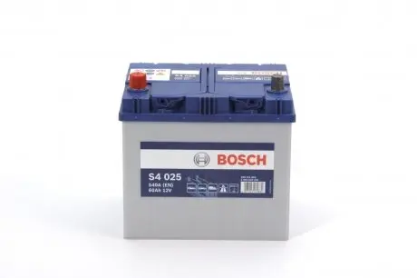 0092S40250 Акумулятор BOSCH 12В 60Ah/540А S4 (L+) BOSCH підбір по vin на Brocar