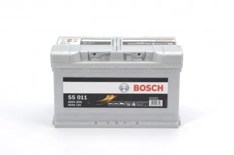 0092S50110 Акумулятор BOSCH 12В 85Ah/800А S5 (R+) BOSCH підбір по vin на Brocar