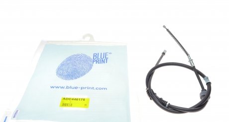 ADC446178 Трос ручника (задний) (R) Mitsubishi Lancer 1.3-2.0i 95- (1530mm) BLUE PRINT подбор по vin на Brocar