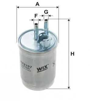 WF8197 Фільтр топл. FORD Focus (вир-во Wix-Filtron) PP838/2/WF8197 WIX FILTERS підбір по vin на Brocar